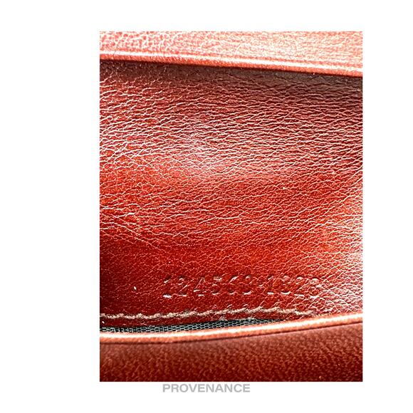 🔴 Gucci Pocket Organizer Wallet - Brown GG Canvas Crocodile - Picture 8 of 8